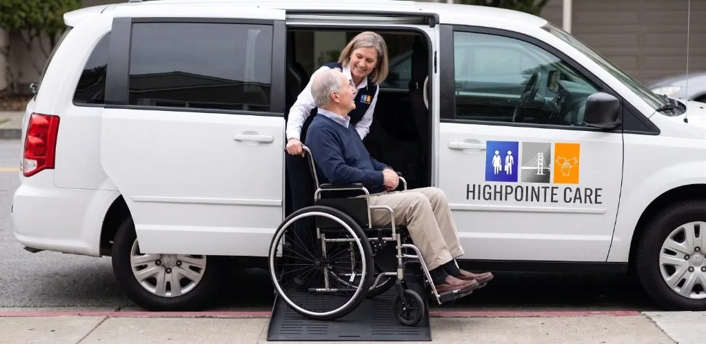 Wheelchair accessible ramp assistance with trained staff
